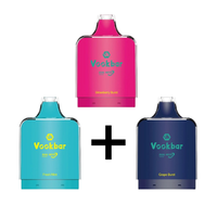 Combo: Vookbar Explorer 13K Pods x3 | Grape Burst (Uva Intensa) + Fresh Mint (Menta Fresca) + Strawberry Burst (Fresa Intensa)