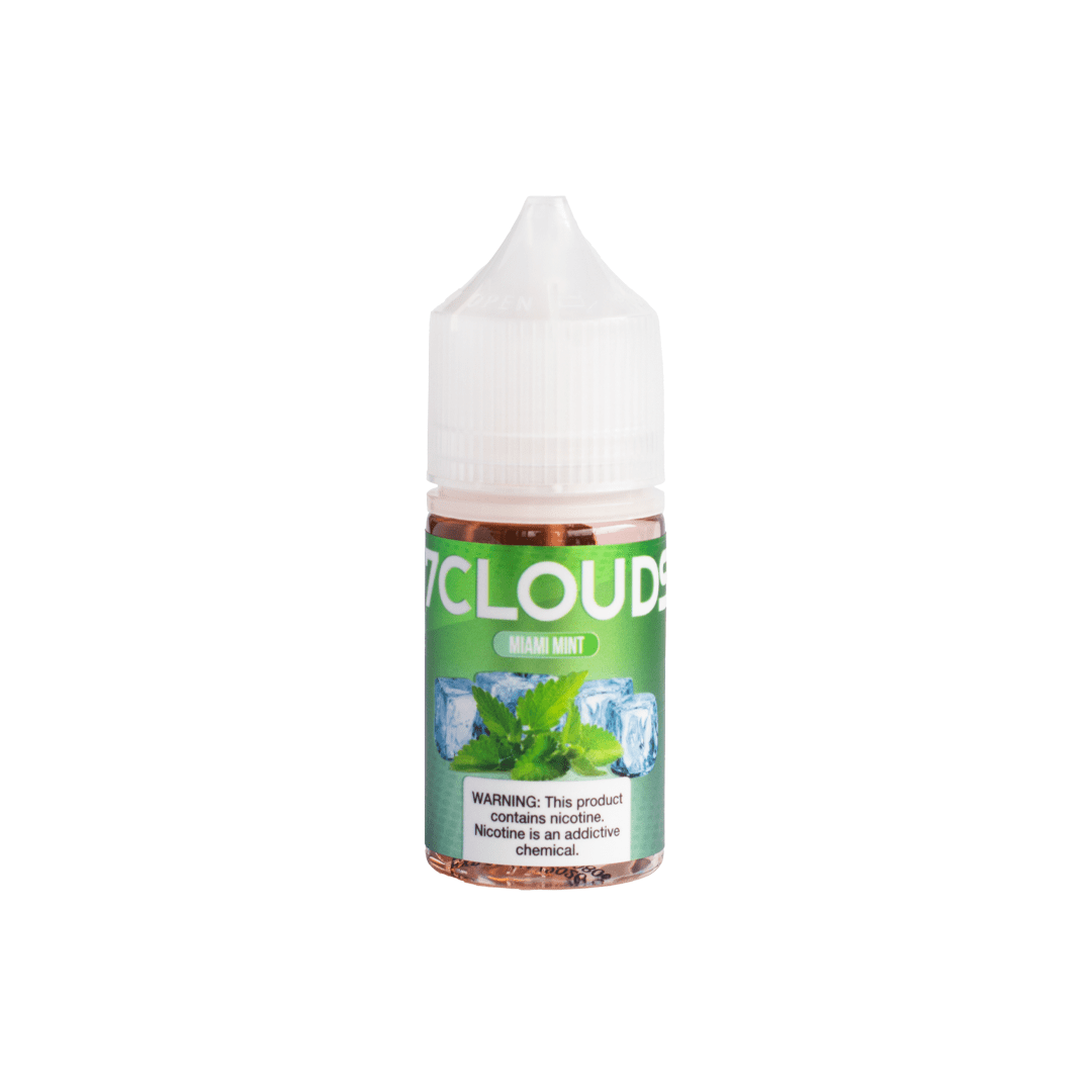 7Clouds E-liquid 30ml Miami Mint, frasco freebase de menta con limón fresco