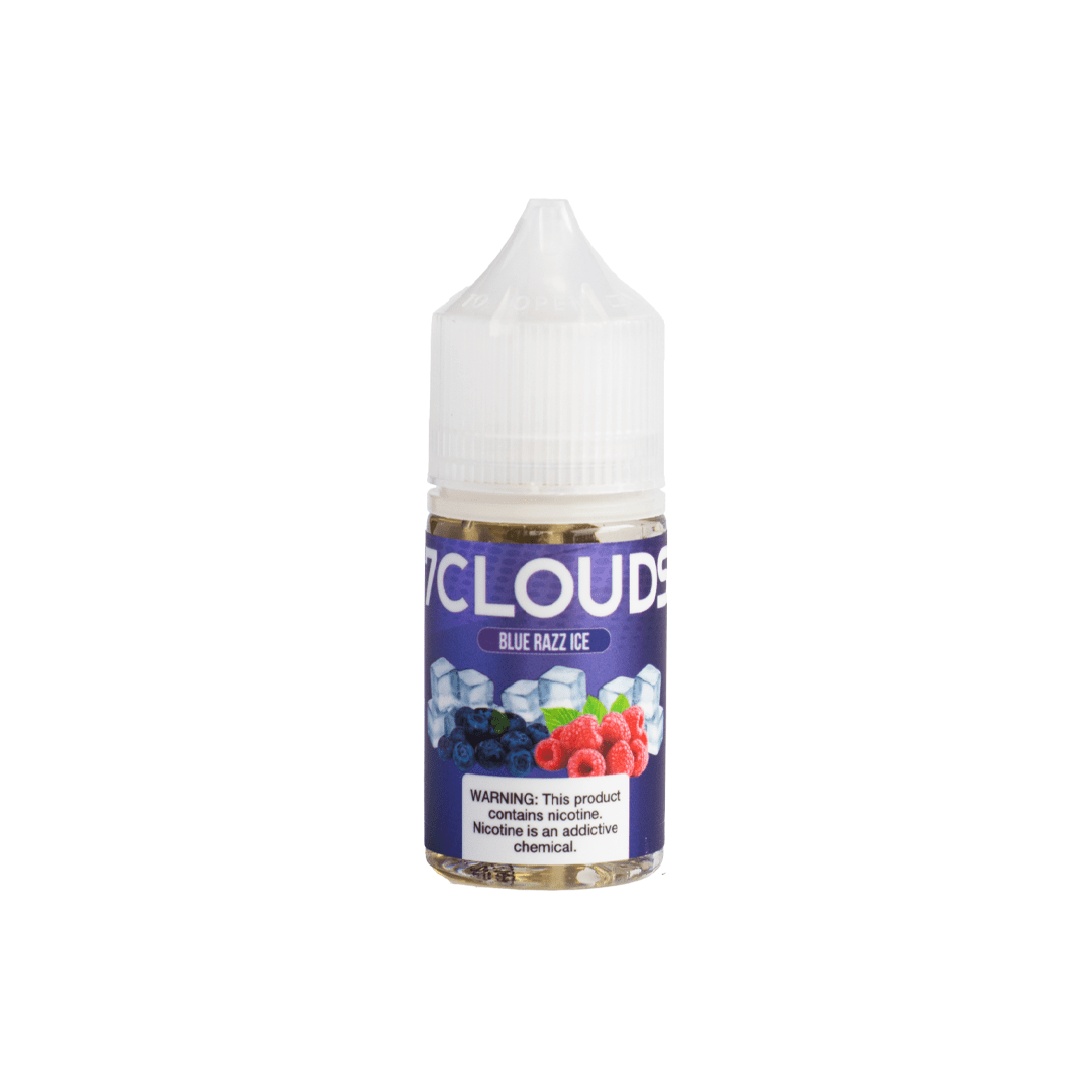 7Clouds E-liquid 30ml Blue Razz Ice, frasco freebase de frambuesa azul fresca
