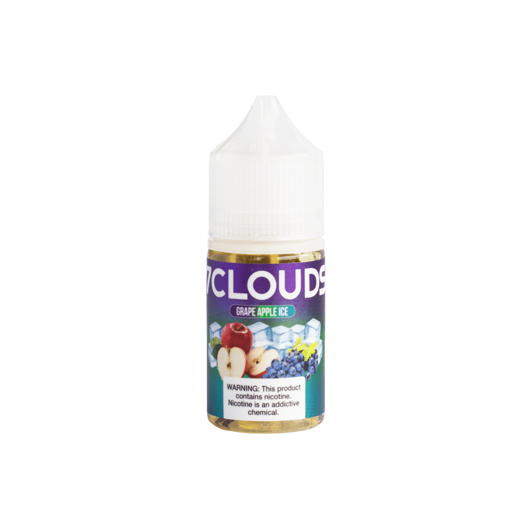7Clouds E-liquid 30ml Grape Apple Ice, frasco freebase de uva con manzana fresca