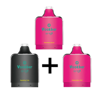 Combo: Vookbar Explorer 13K Pods x3 | Sparkling Cola (Gaseosa Negra Burbujeante) + Watermelon Chill (Sandía Refrescante) + Strawberry Burst (Fresa Intensa)