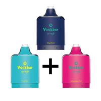 Combo: Vookbar Explorer 13K Pods x3 | Fresh Mint (Menta Fresca) + Grape Burst (Uva Intensa) + Watermelon Chill (Sandía Refrescante)