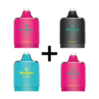 Combo: Vookbar Explorer 13K Pods x4 | Strawberry Burst (Fresa Intensa) + Sparkling Cola (Gaseosa Negra Burbujeante) + Fresh Mint (Menta Fresca) + Watermelon Chill (Sandía Refrescante)
