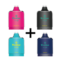 Combo: Vookbar Explorer 13K Pods x4 | Grape Burst (Uva Intensa) + Fresh Mint (Menta Fresca) + Strawberry Burst (Fresa Intensa) + Sparkling Cola (Gaseosa Negra Burbujeante)