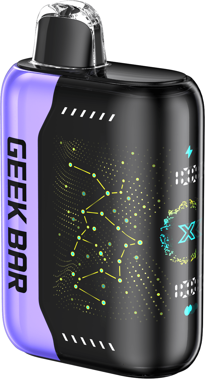 Geek Bar Pulse X 25K sabor Blackberry B-Pop, mora tipo chupetín, 25.000 caladas