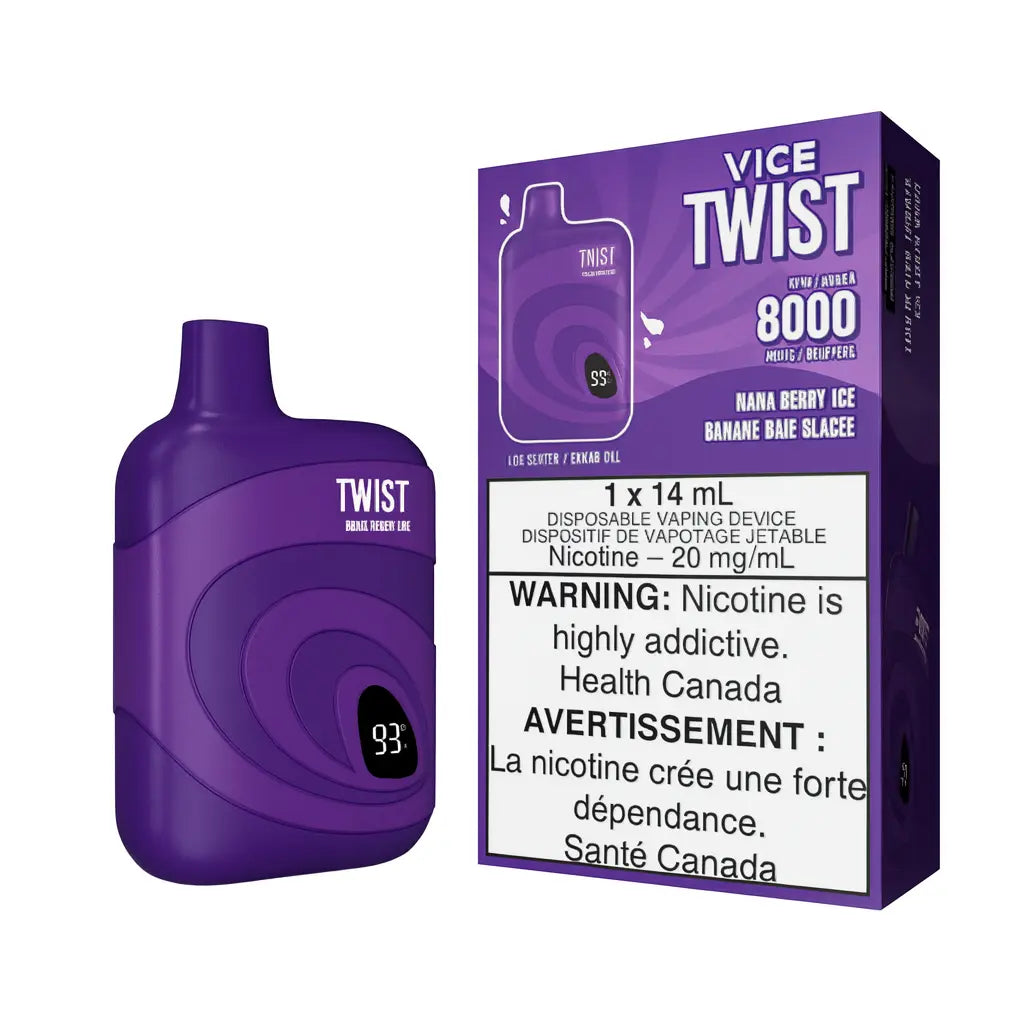 Vice Twist 8000 | Nana Berry Ice (Frutos del Bosque y Plátano Fresco) Stlth