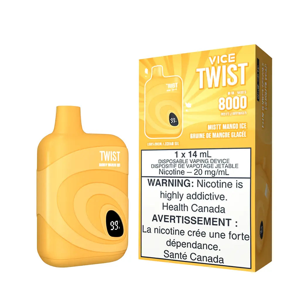 Vice Twist 8000 | Misty Mango Ice (Mango Fresco) Take a vape ®