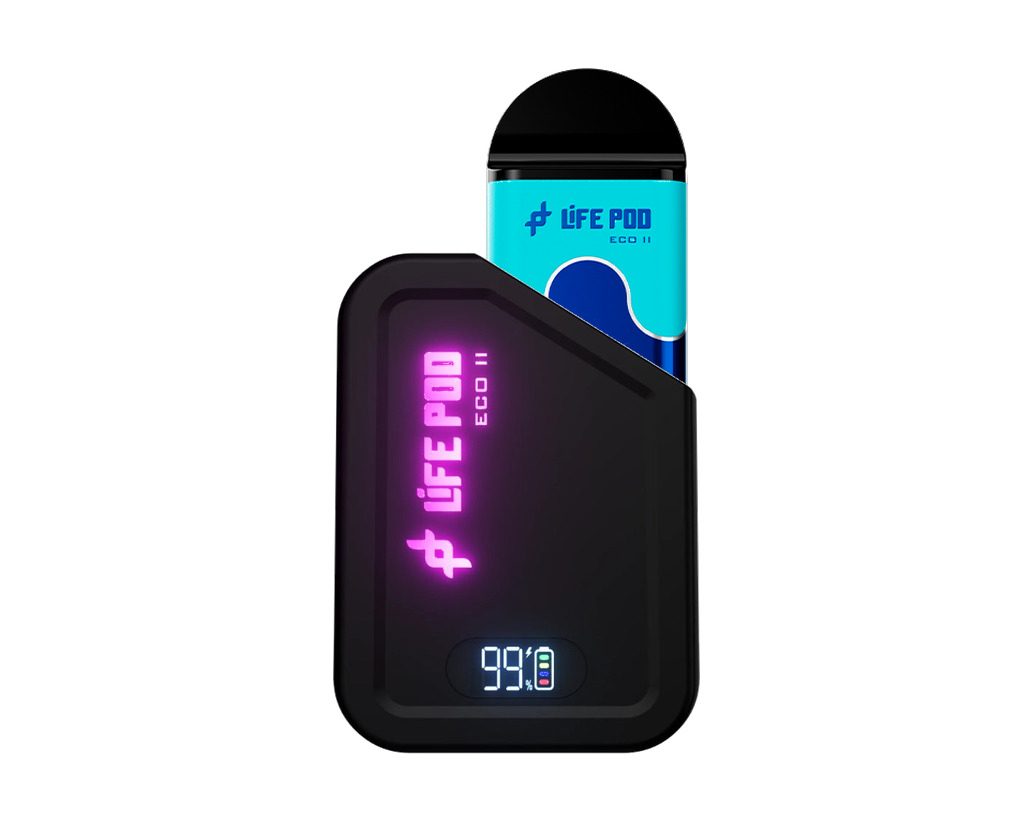 Combo Life Pod ECO II Pod 10K | Blue Razz Bubblegum (Arándano Azul y Frambuesa Dulce) + Batería Negro
