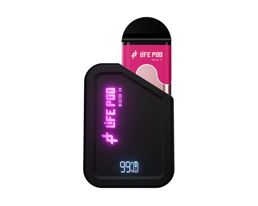 Combo Life Pod ECO II Pod 10K | Cherry Bubblegum (Cereza Dulce) + Batería Negro