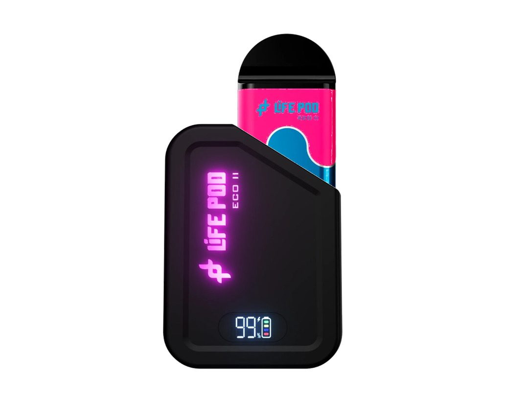 Combo Life Pod ECO II Combo 10K | Dragon Fruit Ice (Pitahaya Fresca) + Batería Negro