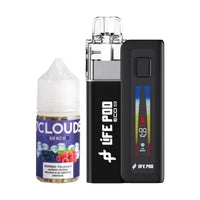 Combo: Life Pod ECO III Batería + Tanque 0.6 Ω + E-liquid 3 mg | Blue Razz Ice (Frambuesa Azul Fresca)