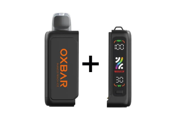 Combo Oxbar Svopp | Mango Peach Ice (Mango con Durazno Fresco) + Batería Negro