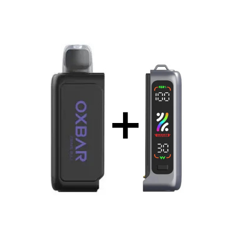 Combo Oxbar Svopp | Grape Bull (Uva con Energizante) + Batería Gris Metálico