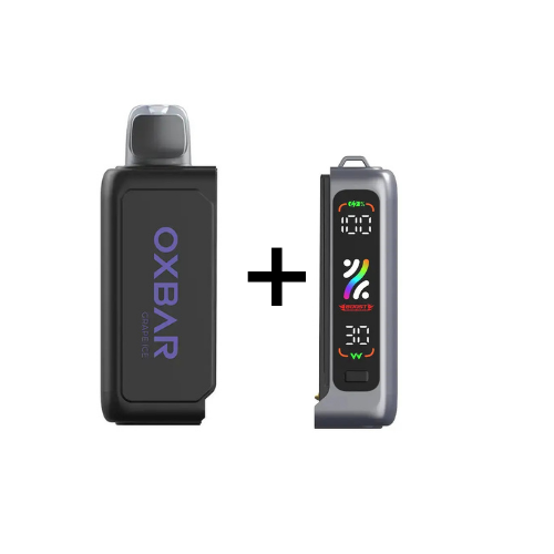 Combo Oxbar Svopp | Grape Ice (Uva Fresca) + Batería Gris Metálico