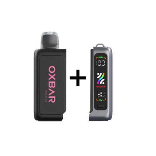 Combo Oxbar Svopp | Peach Ice (Durazno Fresco) + Batería Gris Metálico