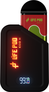Combo Life Pod ECO II Pod 10K | Strawberry Coconut (Fresa y Coco) + Batería Negro