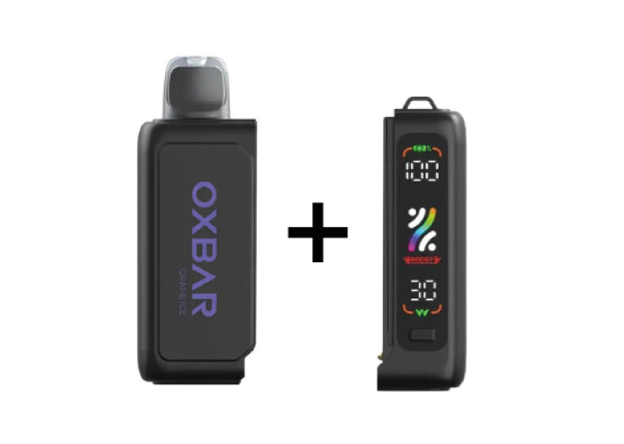 Combo Oxbar Svopp | Grape Ice (Uva Fresca) + Batería Negro