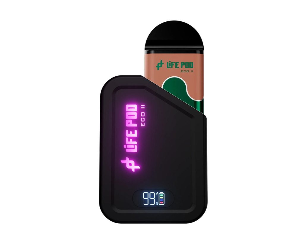 Combo Life Pod ECO II (ECO 2) Pod 10K | Cappuccino (Cappuccino) + Batería Negro — combo vape recargable de 10.000 caladas, cigarro electrónico en Perú
