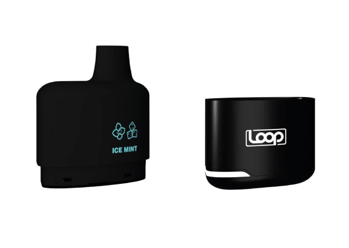 Combo: STLTH LOOP 5K Batería + Recarga | Ice Mint (Menta Fresca) + Batería V1 Negro — combo vape recargable de 5.000 caladas, cigarro electrónico en Perú