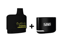 Combo: STLTH LOOP 5K Batería + Recarga | Strawnana Pineapple Ice (Fresa, Plátano y Piña Fresca) + Batería V1 Negro
