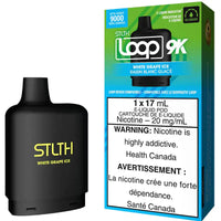 Combo: STLTH LOOP 9K Batería + Recarga | White Grape Ice (Uva blanca fresca) + Batería V3 Negra