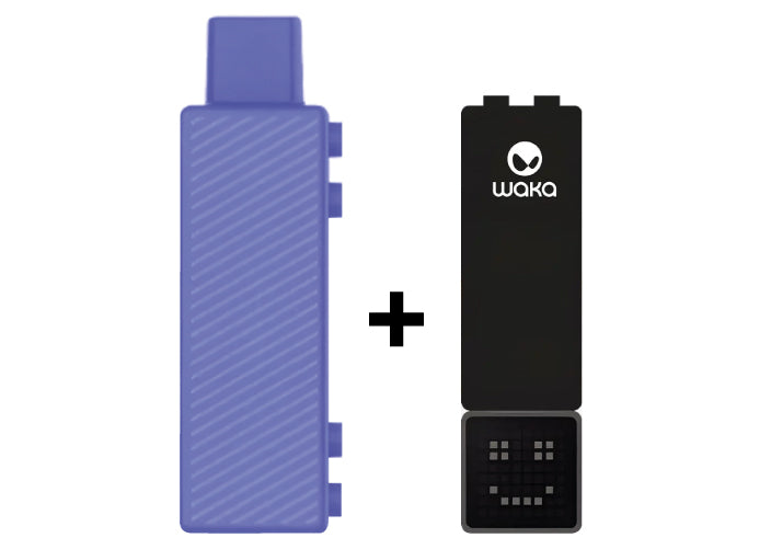 Combo: Waka Creator 15K | Fresh Mint (Menta Fresca) + Batería Negra — combo vape recargable de 15.000 caladas, cigarro electrónico en Perú