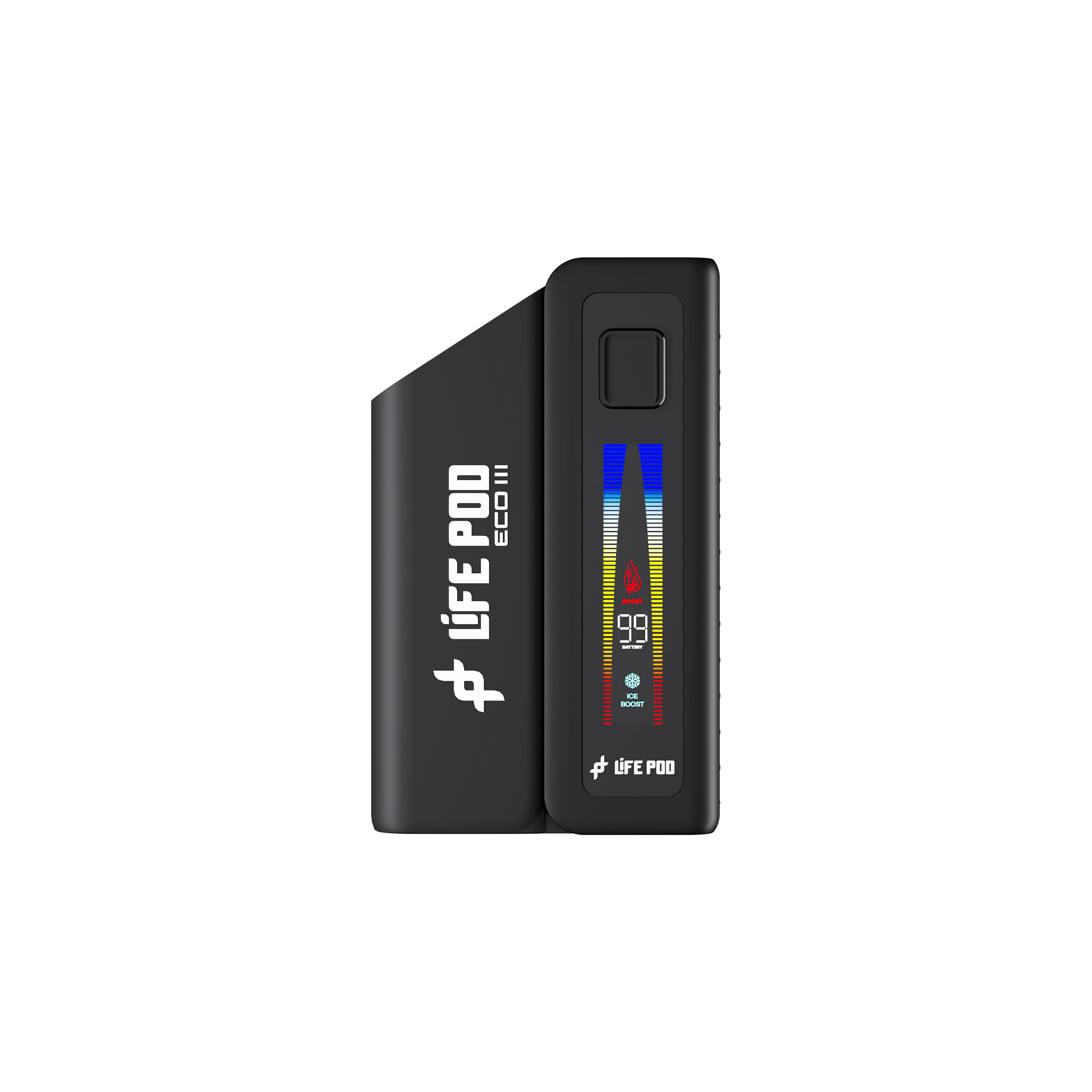 Life Pod ECO III (ECO 3) Batería | Negro + Adaptador ECO II (ECO 2) — batería para vape recargable, cigarro electrónico en Perú