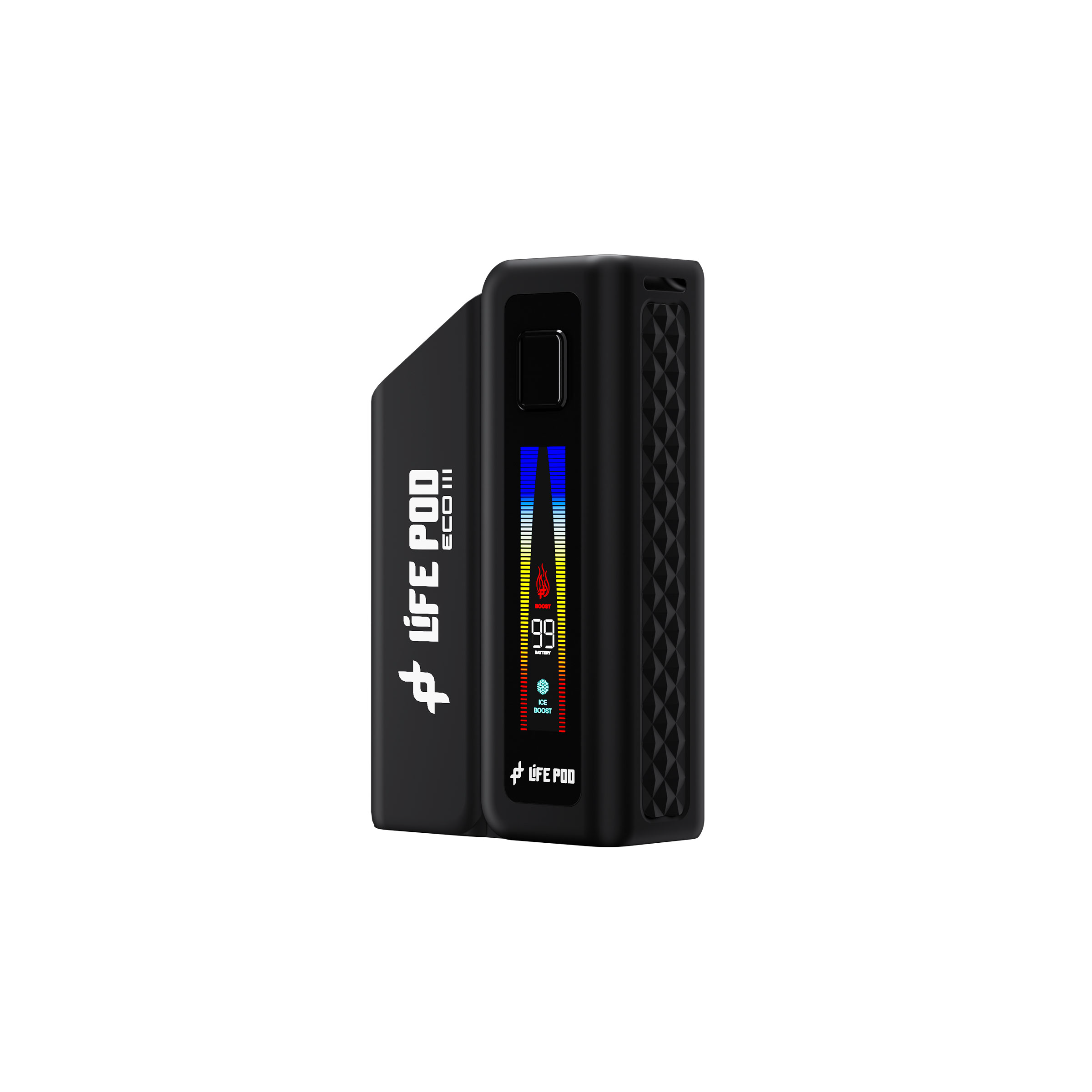 Life Pod ECO III (ECO 3) Batería | Negro + Adaptador ECO II (ECO 2) — batería para vape recargable, cigarro electrónico en Perú
