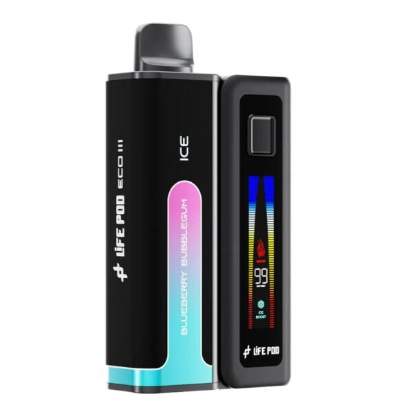 Life Pod ECO III (ECO 3) Kit 20K | Blueberry Bubblegum (Arándano Dulce) — kit vape recargable con batería y pod de 20.000 caladas, cigarro electrónico en Perú