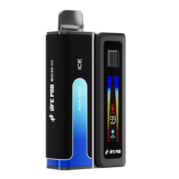 Life Pod ECO III (ECO 3) Kit 20K | Miami Mint (Menta con Limón Fresco) — kit vape recargable con batería y pod de 20.000 caladas, cigarro electrónico en Perú