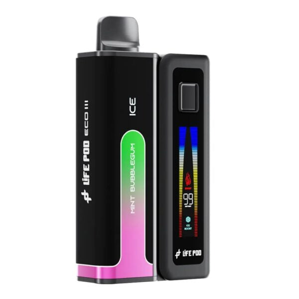 Life Pod ECO III (ECO 3) Kit 20K | Mint Bubblegum (Menta Dulce) — kit vape recargable con batería y pod de 20.000 caladas, cigarro electrónico en Perú