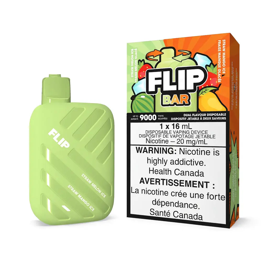 STLTH FLIP BAR 9K | Straw Melon Ice and Straw Mango Ice (Fresa Melón Fresco / Fresa Mango Fresco) — vape desechable de 9.000 caladas, cigarro electrónico en Perú
