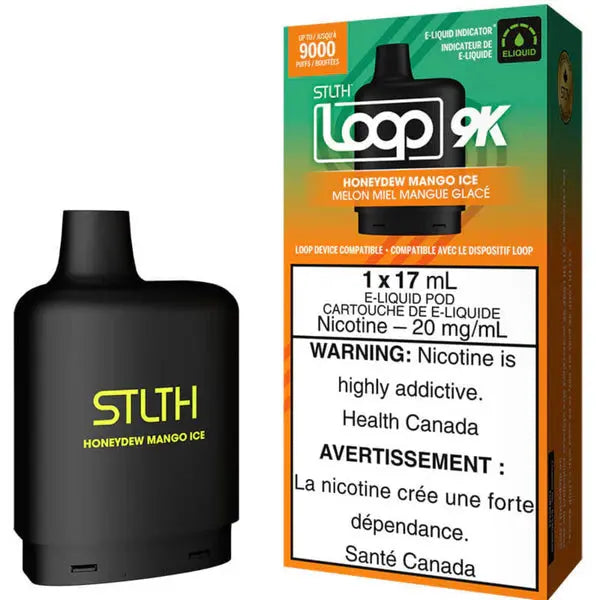 STLTH LOOP Pod 9K | Honeydew Mango Ice (Melón y Mango Fresco) — pod de recarga para vape recargable de 9.000 caladas, cigarro electrónico en Perú